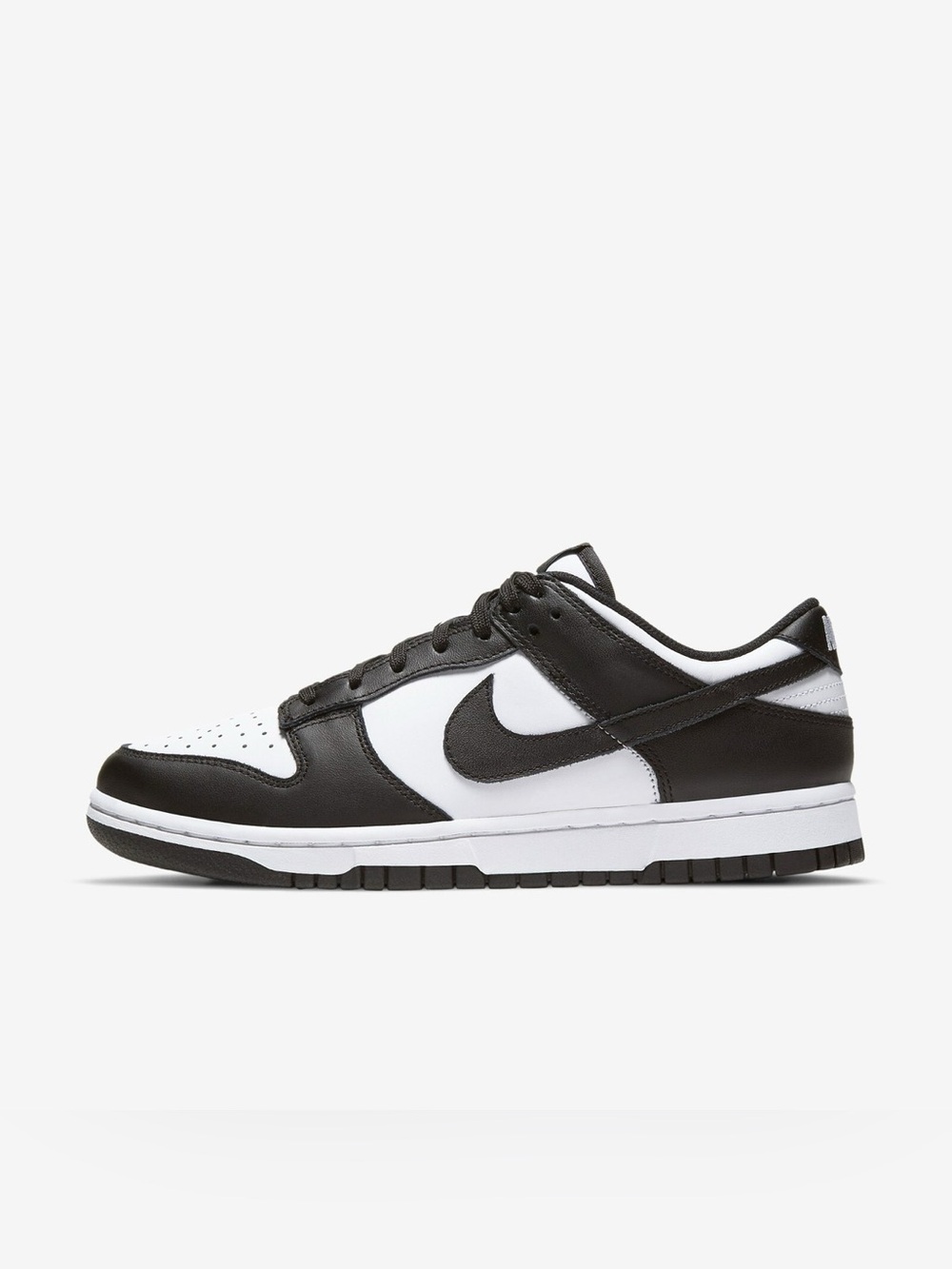 Nike Women’s Dunk Low Retro Sneakers, Black/White, Panda Color, Size 8